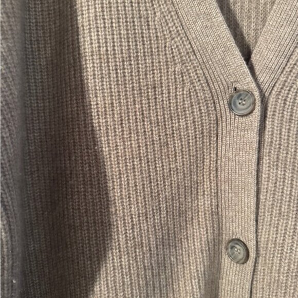 Jenni Kayne Cashmere Cocoon Cardigan Sweater in Sandstone - Picture 4 of 11